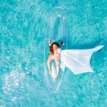 Clear Kayak Flying Dress Photoshoot - Image 3