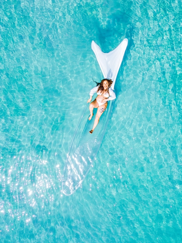 Clear Kayak Flying Dress Photoshoot - Image 7
