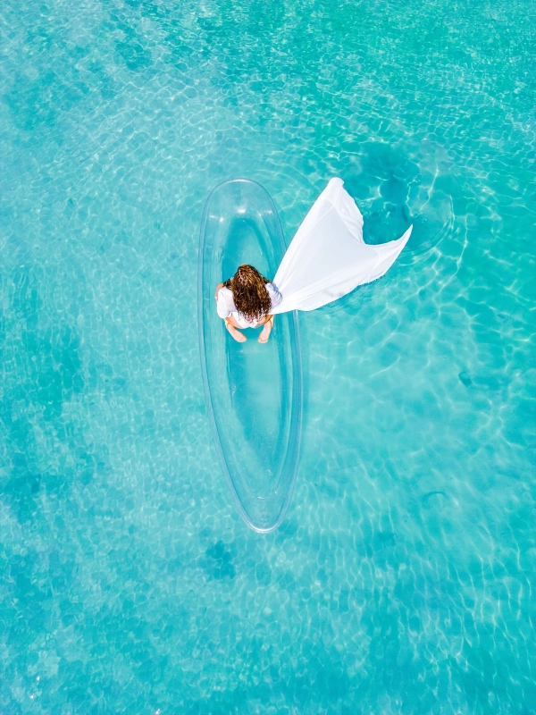Clear Kayak Flying Dress Photoshoot - Image 8